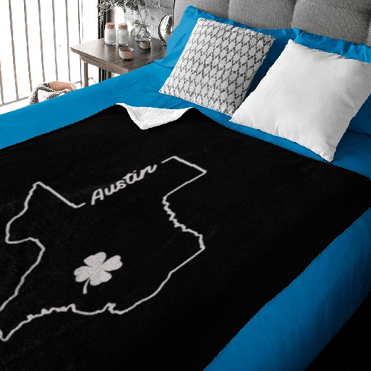 AUSTIN TEXAS SAINT Baby Blankets