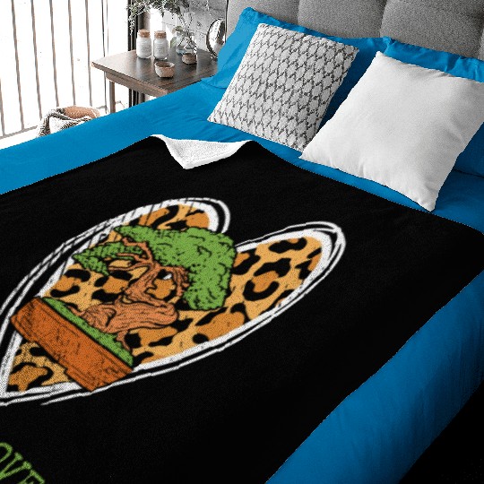 Bonsai Miniature Trees Love Japanese Leopard Heart Baby Blankets