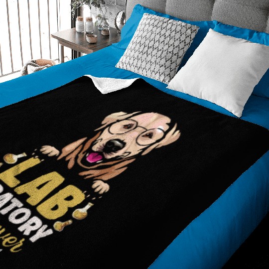 Laboratory Retriever Science Biology Teacher Dog Baby Blankets