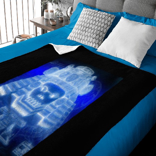 Maya Blueprints Inca Mask Drawing Ancient Baby Blankets