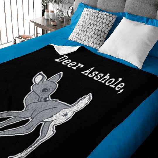 DEER ASSHOLE Baby Blankets