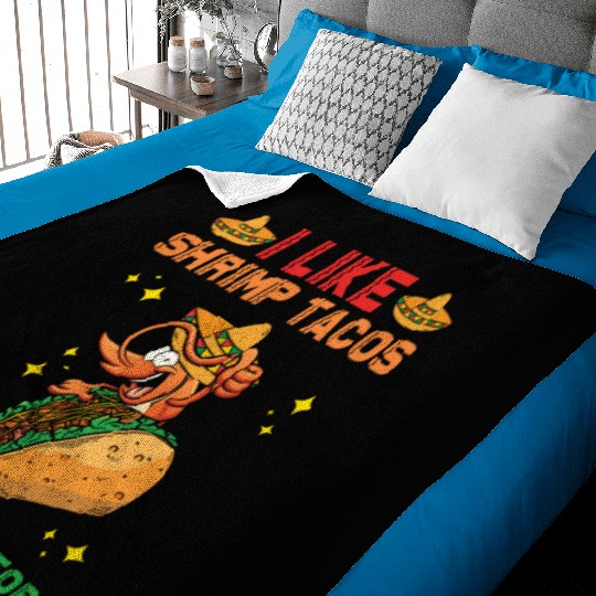 Shrimp Tacos Baby Blankets