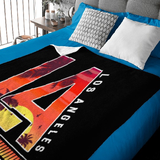 Los Angeles LA California Gift Baby Blankets