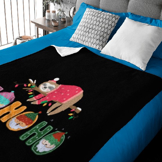 holiday kids wear HO HO HO collection Baby Blankets