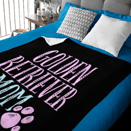 Golden Retriever Mama Dog Lover Mom Owner Cute Wom Baby Blankets