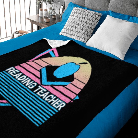 Reading Teacher Retro Baby Blankets