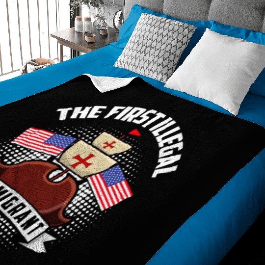 Columbus Day 1492 Baby Blankets