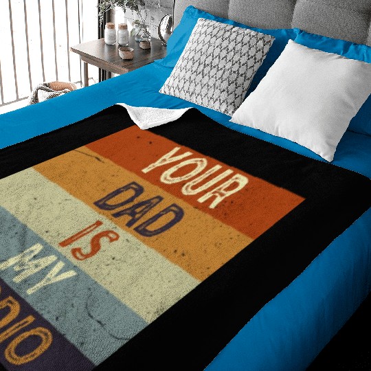 Your Dad Is My Cardio Gym Exercise Humorous Baby Blankets