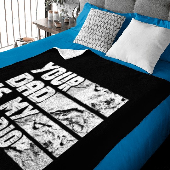 Your Dad Is My Cardio Gym Exercise Humorous Baby Blankets