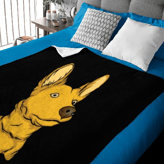 Pharaoh Cute Puppy Dog Owners Pet Lover Gift Ideas Baby Blankets