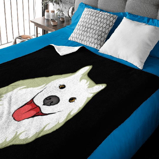 Samoyed Cute Puppy Dog Owners Pet Lover Gift Ideas Baby Blankets