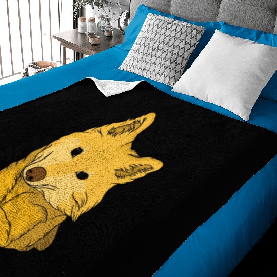 Shiba Inu Cute Puppy Dog Owners Pet Lover Gifs Baby Blankets