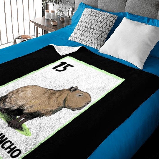 El Carpincho Mexican Capybara Cards Baby Blankets