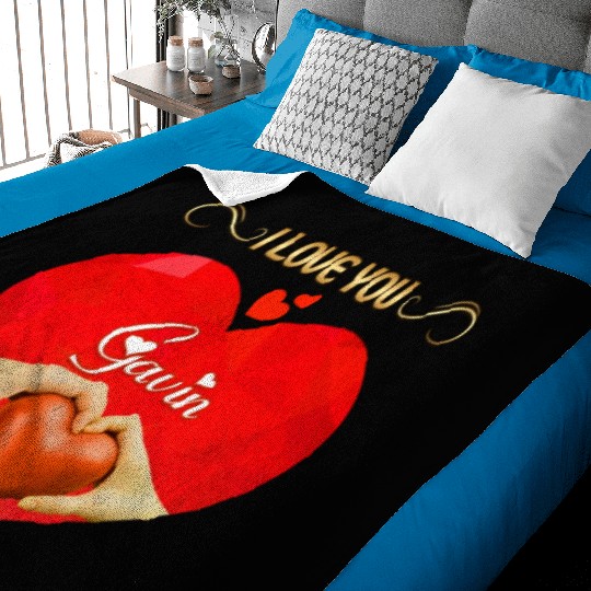 I love you Gavin Baby Blankets