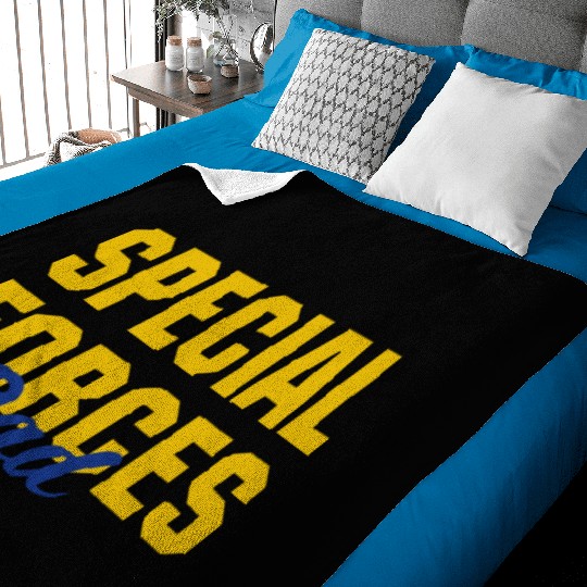 Special Forces Dad Baby Blankets