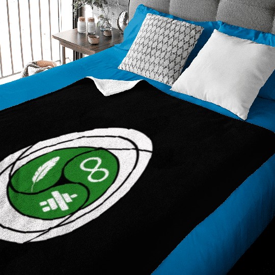 Turtle symbol for indigenous people of Canada Baby Blankets