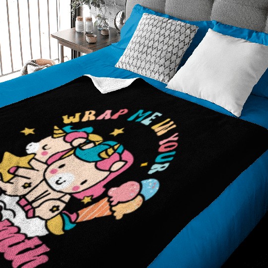 Rainbow Animal Unicorn Winter Season Lover Baby Blankets