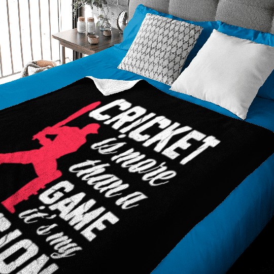 Cricket Is More Than A Game It's A Passion Baby Blankets