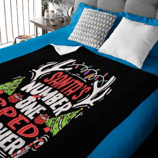 Santas Number One SPED Teacher Special Education Baby Blankets