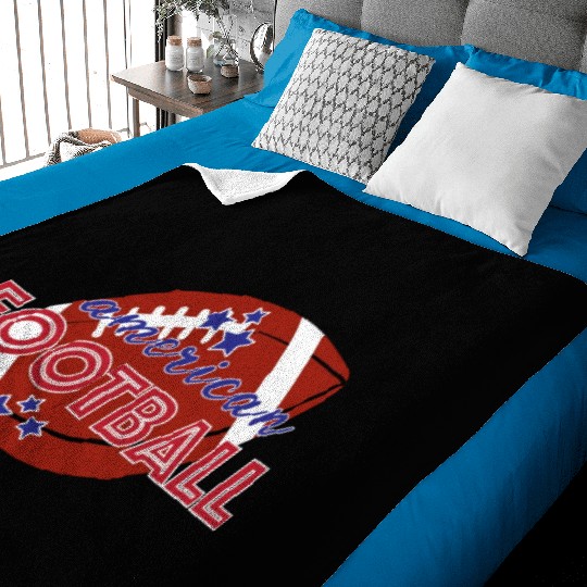 American football Game Season Baby Blankets, Game Day Baby Blankets