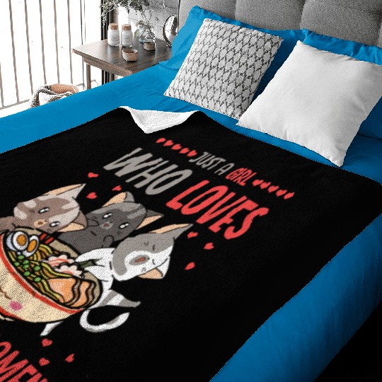 Ramen And Cats Fan Ramen Noodle Soup Baby Blankets
