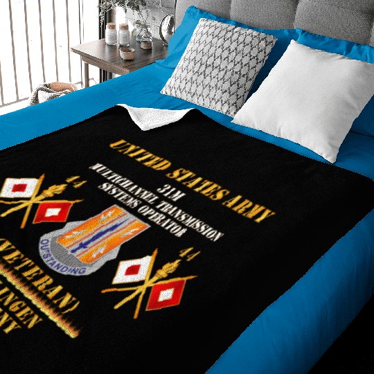 44th Signal Bn 31M US Army Veteran Ettlingen GE Baby Blankets