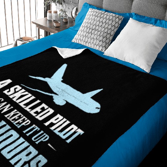 A Skilled Pilot Can Keep It Up For Hours Airline A Baby Blankets