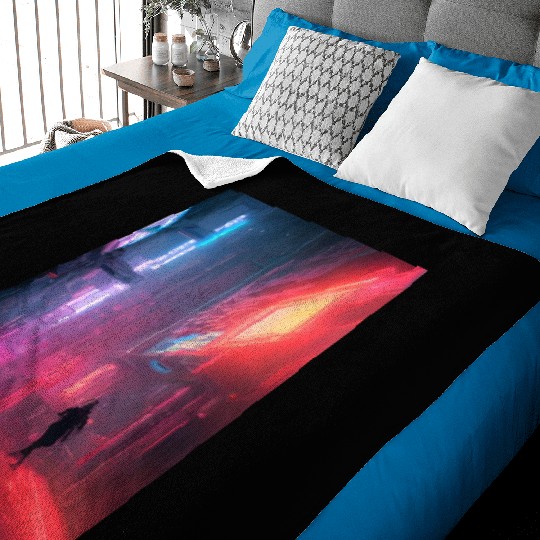 urban ninja stalking the night Baby Blankets