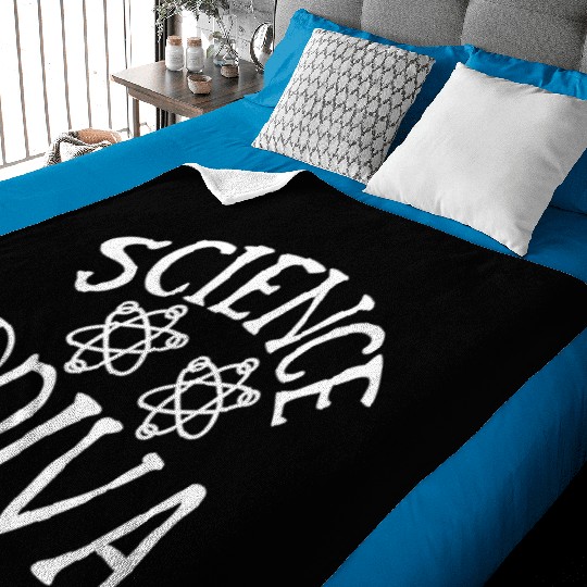 Science Diva Nerd Geek Teacher Student Gift Ideas Baby Blankets