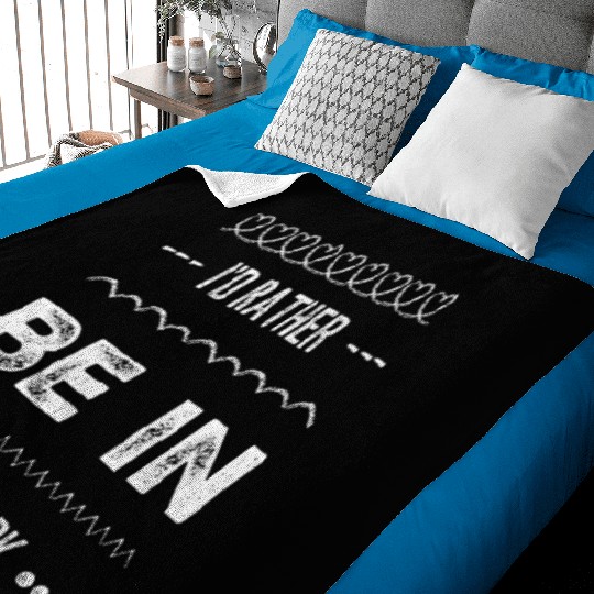 I'd rather be in New York City taxi Broadway Wall Baby Blankets