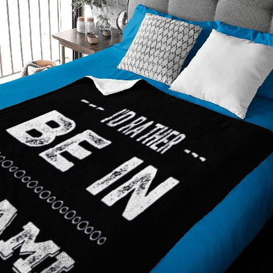 I love Miami. I'd rather be in Miami Florida Tour Baby Blankets