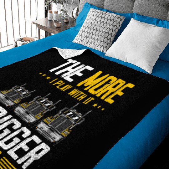 Truck Driver US FLAG, Truck, Trucker Dad Baby Blankets