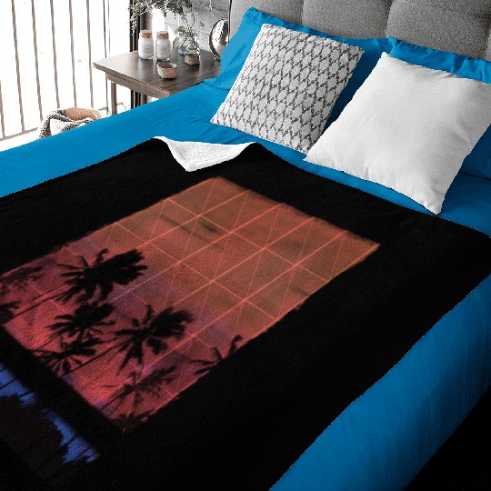 Cozumel Mexico Vacation Souvenir Beach Palm Tree Baby Blankets