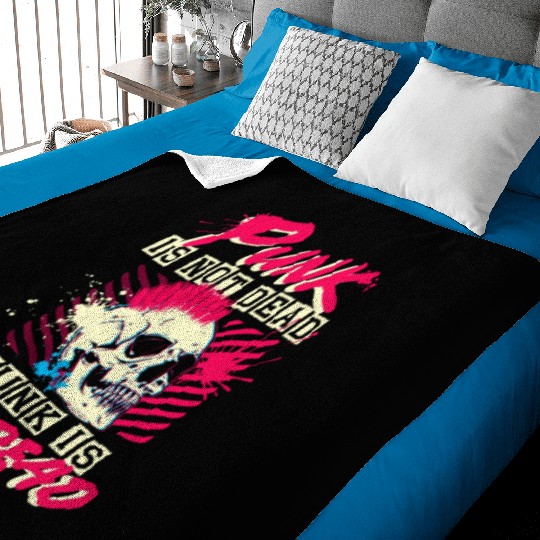 Punk Is Not Dead Punk Is Undead Emo Punk Music Baby Blankets
