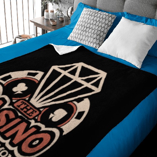 Poker Casino Poker Player Gambling Roulette Baby Blankets