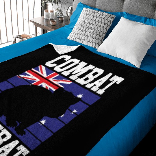 Combat Wombat For A Wombats Lover Baby Blankets