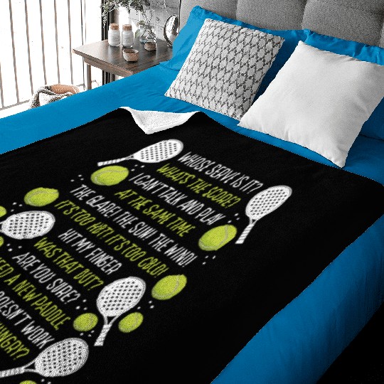 Paddle Tennis Player Match Paddle Tennis Team Baby Blankets