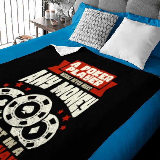 Poker Casino Poker Player Gambling Roulette Gift Baby Blankets