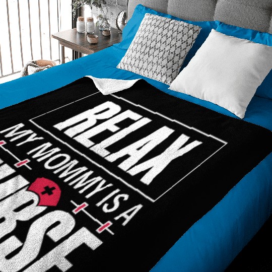 Relax Nurse Nursing Student Teacher Gift Ideas Baby Blankets