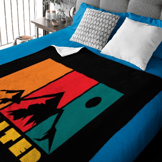 mountain in winter Baby Blankets