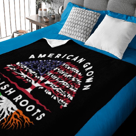 Usa Pride Irish Roots Ireland Baby Blankets
