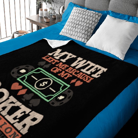 Poker Casino Poker Player Gambling Roulette Gift Baby Blankets