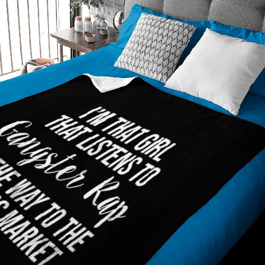 Cute Gangster Rap Farmers Market Baby Blankets