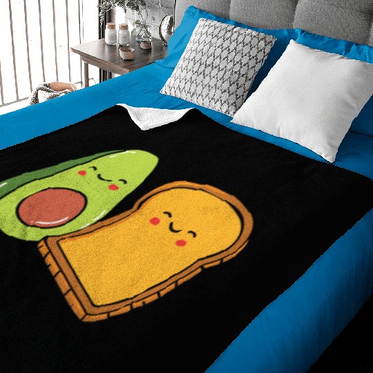 Siblings Avocado Toast Combo Big Sister Brother Baby Blankets