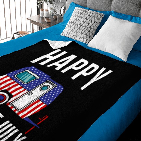 Happy 4th Of July Baby Blankets