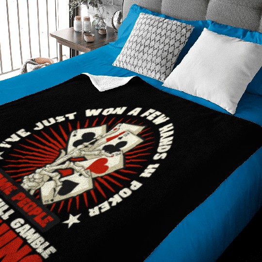 Poker Casino Poker Player Gambling Roulette Gift Baby Blankets
