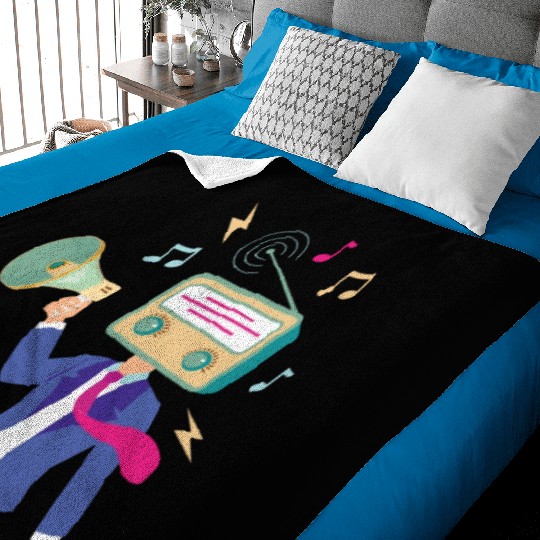 radiohead - funny Baby Blankets