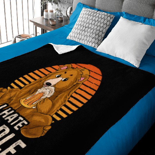 I Hate People Baby Blankets