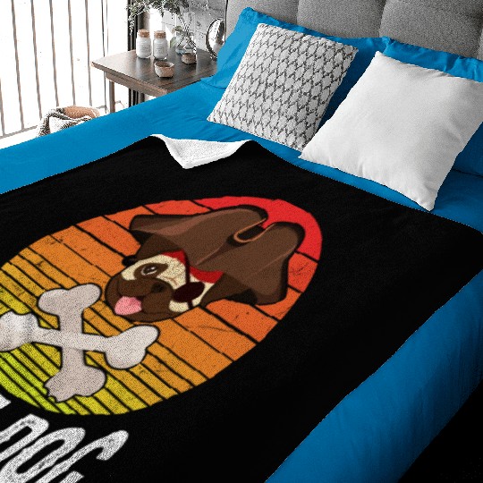 Pug Pirate Dog Baby Blankets