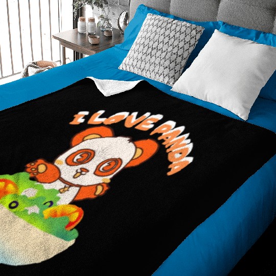 I love panda Baby Blankets